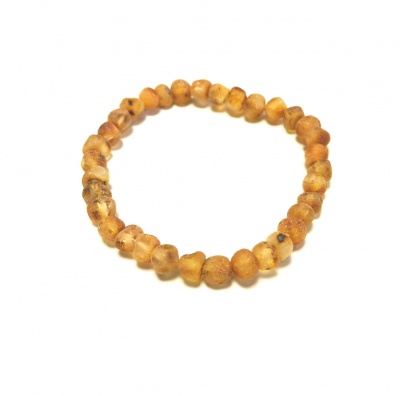Adult Unpolished Baroque Amber Bracelet